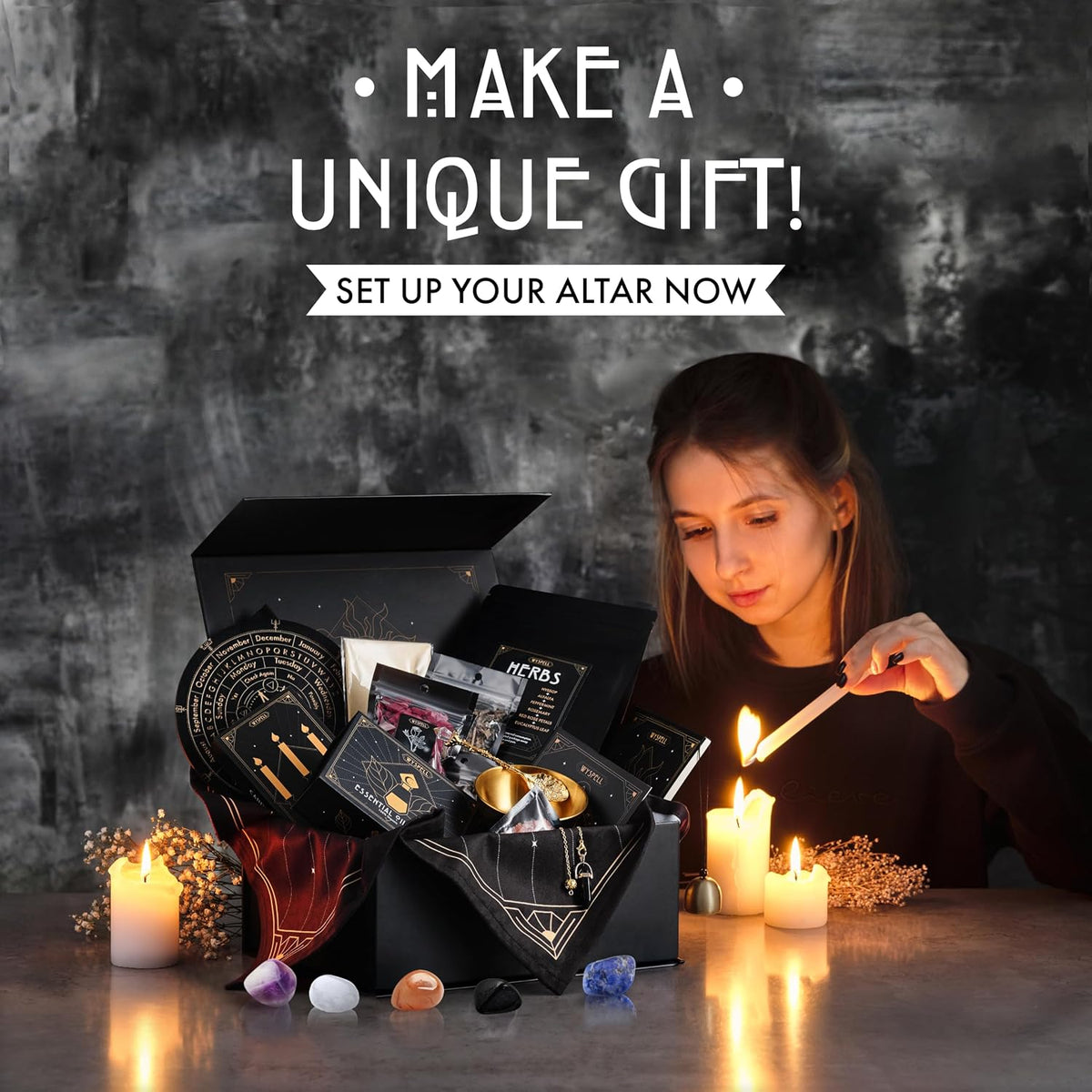 Large Witchcraft Kit - 77 PCS - Altar Spell Set - Witchy Gifts