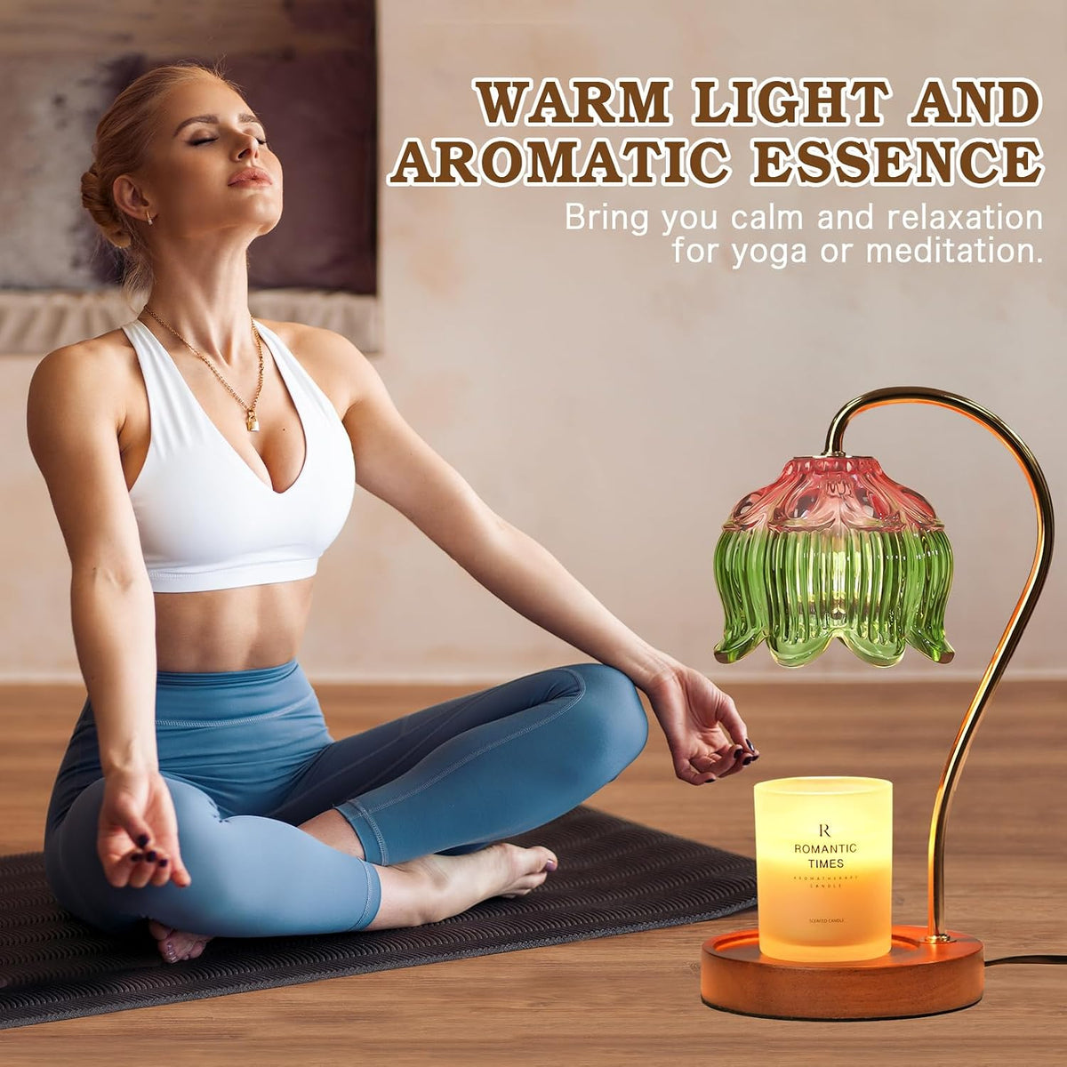 Glass Flower Candle Warmer