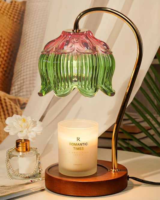 Glass Flower Candle Warmer