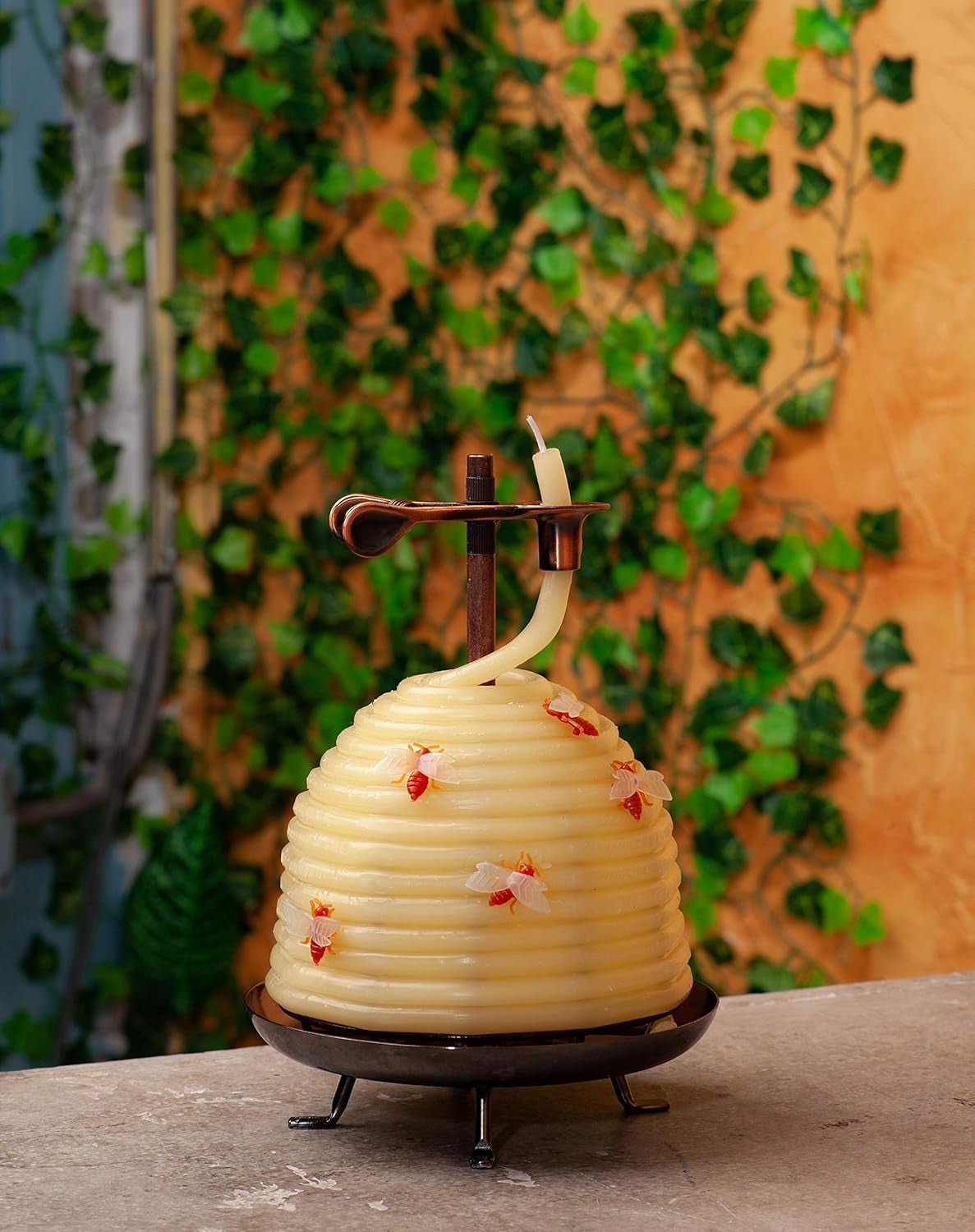 Natural Beeswax Beehive Candles (50-Hour + 70-Hour) | Eco-Friendly with Cotton Wick