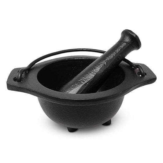 Cast Iron Cauldron Mortar and Pestle Set (Mp3-Cauldron Mortar & Pestle)