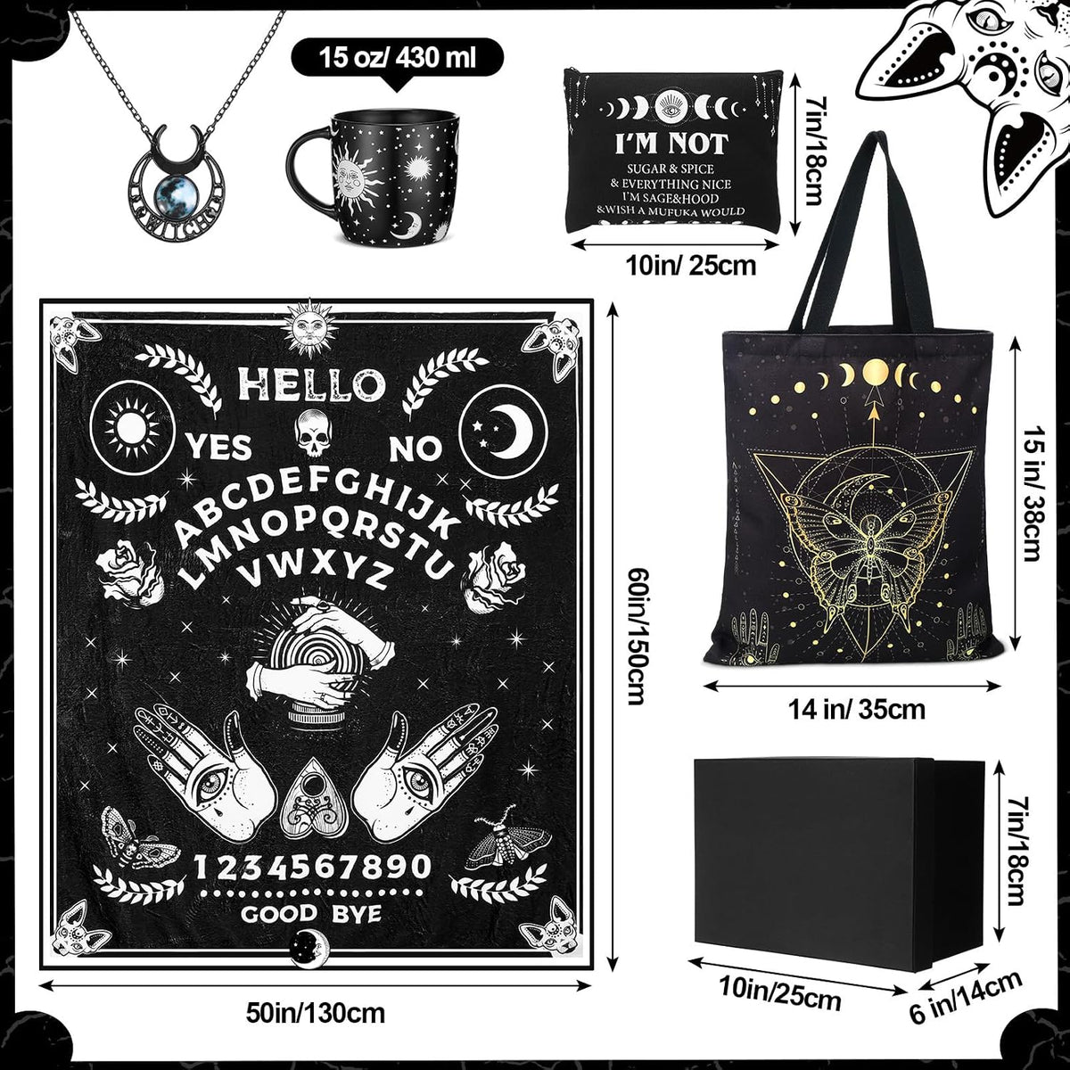 5 Pcs Gothic Gifts Set for Women