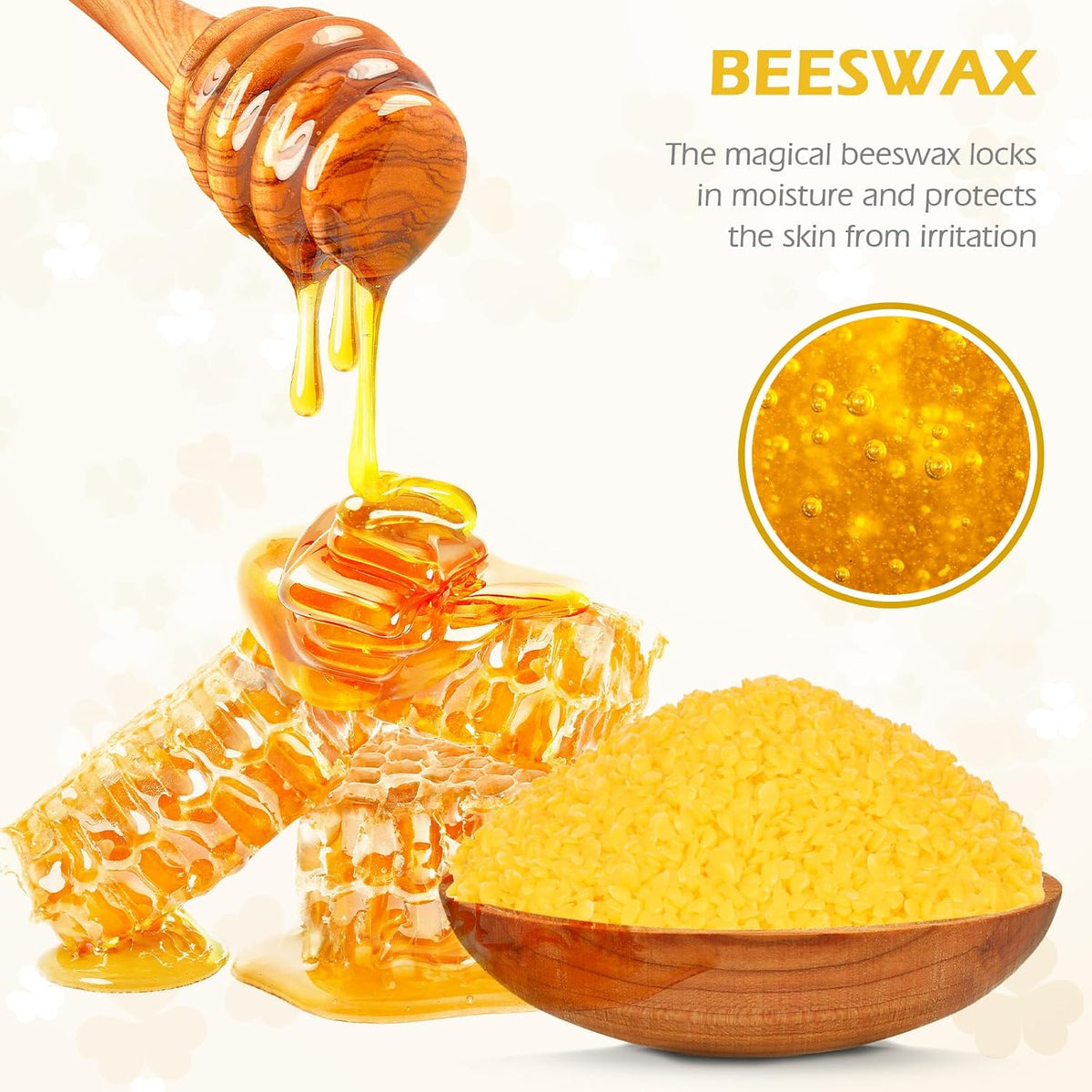 Pure Beeswax Pillar Candles-140 Hour Burn Time(4 Pack)