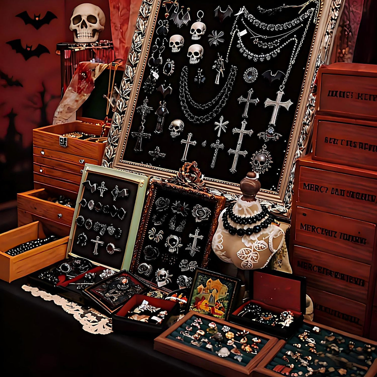 Gothic Mystery Jewelry Jar