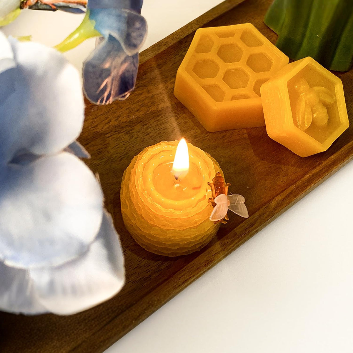 Beehive shaped-Beeswax Candles Bulk Set of 24Pcs